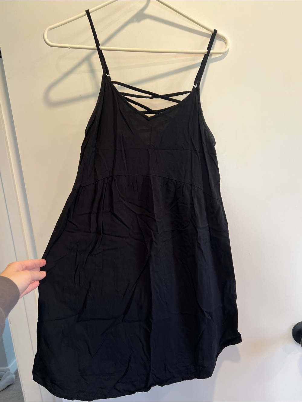 wild fable Black Strappy Mini Dress